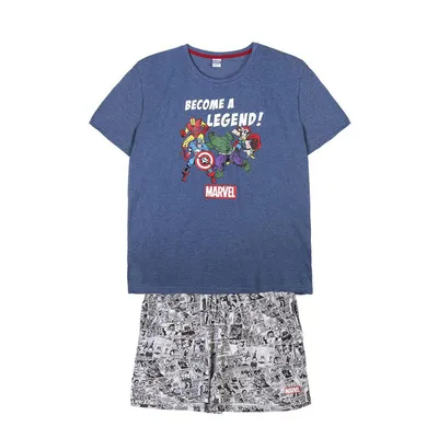 Immagine prodotto di Pigiama Marvel per adulti con pantaloncini e maglietta in 100 % cotone XL