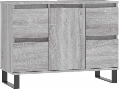 Obrázek produktu pro vidaXL Koupelnová skříňka Grey Sonoma 80x33x60 cm Dřevěný materiál