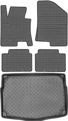Produktbild von Kia Ceed II Schrägheck (2012-2017) - SET: Gummifußmatten + Kofferraummatte