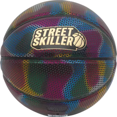 Produktbild von STREETSKILLER "Reflect" reflektierender Basketball | 8-Panel-Design | Gummi-Oberfläche in Kieselstruktur | hervorragende Sprungeigenschaften | SSK-9