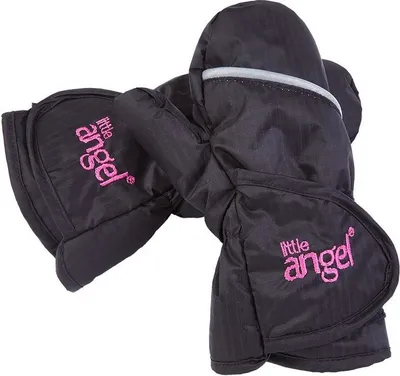 Produktbild von Fäustlinge Outlast® - schwarz-gestickt rosa, 4