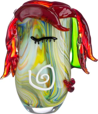 Produktbild von Casablanca by Gilde  Glasart Vase Curly  H. 29,5 cm,39180