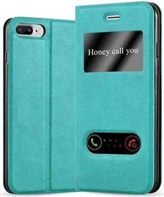 Produktbild von Cadorabo Schutzhülle für Apple iPhone 7 PLUS / 7S PLUS / 8 PLUS Hülle in Türkis Handyhülle Book Case Cover Etui