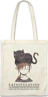 Produktbild von Urban Backwoods Catnipulation, Stofftasche, Farbe: Beige