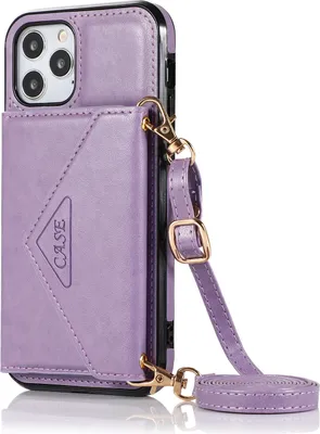 Image de Housse de protection pour téléphone portable Housse pour Iphone12/12 Pro Messenger Sac violet