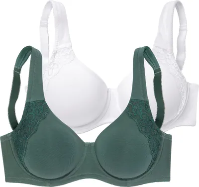 Produktbild von PETITE FLEUR Minimizer-BH grün+weiß Größe 75 C