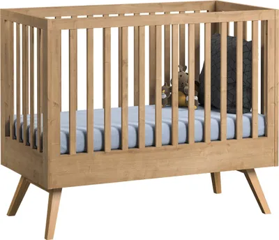 Produktbild von Babybett / Gitterbett Skady 10, Farbe: Eiche - Liegefläche: 70 x 140 cm (B x L)