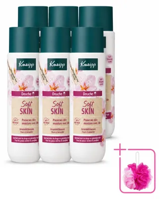 Produktbild von 6 x Kneipp Douchegel Soft Skin Amandelbloesem - 200 ml - Sparpackung - 6 Stücke