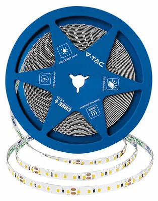 Immagine prodotto di Striscia LED V-TAC, modello VT-2126246, 100W, classe di efficienza energetica: F, 1000 lumen, 6500K, angolo di illuminazione: 120°, tensione: 24V, lunghezza: 10 metri