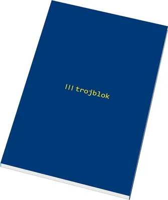 Image de Cahier A5, 72 feuilles, 3 types de papier, - TROJBLOK