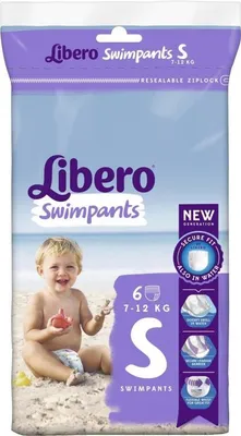 Image de Libero SwimPants Small - 1 paquet de 6 protections