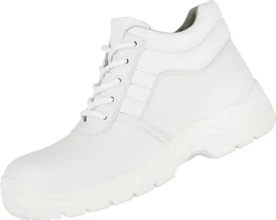 Produktbild von S2 Sicherheitsstiefel Nitras Clean Step MID - Gr. 40 - Kunstleder - weiß