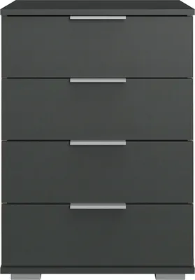 Produktbild von Schlafzimmer Nachttisch Nachtschrank, auch für Boxspringbett geeignet, in graphit ELSTRA-43, B/H/T ca. 52/74/38 cm