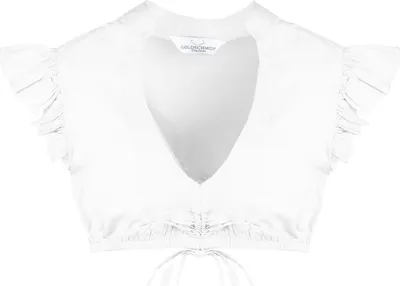 Produktbild von Dirndlbluse Eliza Flügelarm weiß 42