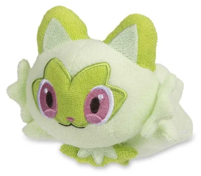 Produktbild von Pokémon Center Felori (Sprigatito) Kuscheliges Plüsch – 17 cm