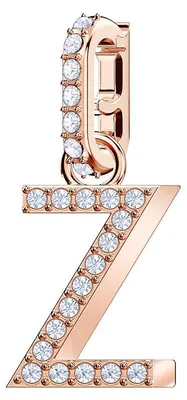 Produktbild von Swarovski Charm 5437627 Remix Collection Charm Z, weiss, rosé vergoldet