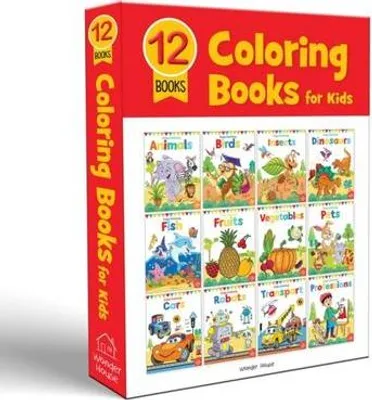 Imagen del producto de Coloring Books Boxset: Pack of 12 Copy Color Books for Children
