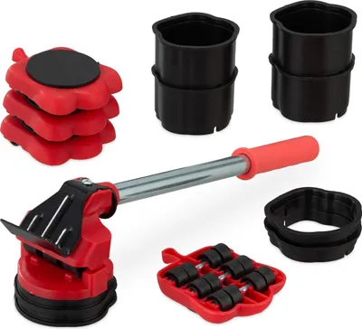 Produktbild von relaxdays Möbelheber und Möbelroller Set