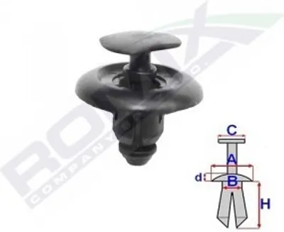Produktbild von 10x ROMIX C70313 Clip Kofferraum