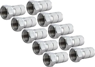 Produktbild von Schwaiger FST6510 531, F-Typ, Silber, 10 Stück(e)
