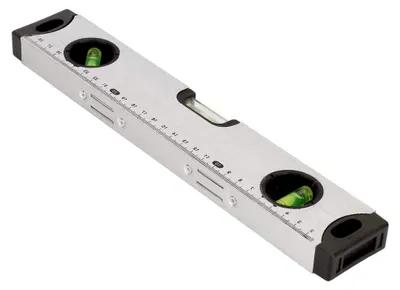 Produktbild von Wasserwaage aus Aluminiumlegierung, hochpräzise und korrosionsbeständig, 30 cm Dreifachlineal