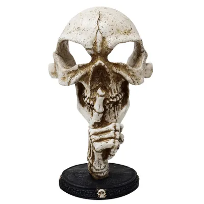 Produktbild von Dekofigur Totenkopf Schädel Brillen- oder Kopfhörerhalter Mystic Gothic Wohnung Dekoration Brillenhalter