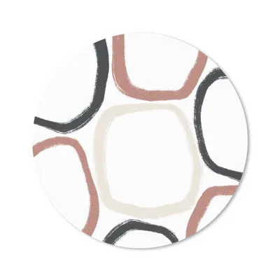 Produktbild von MuchoWow® Mauspad Mousepad Minimalismus - Geometrische Formen - Pastell - Muster 30x30 cm - Mousepads - Maus Mat - Pad - Mausunterlage - Tischunterlage - Schreibtischmatten