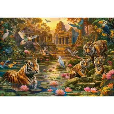 Produktbild von CASTORLAND Puzzle Tigerparadies 1000 Teile