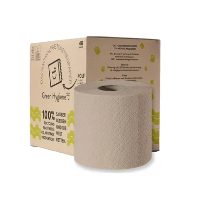 Produktbild von 48 Rollen Toilettenpapier 2-lagig 300 Blatt Recycling 34 g/m² ROLF
