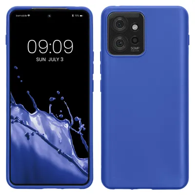 Produktbild von kwmobile Handyhülle für Motorola ThinkPhone Hülle - TPU Case - Kabelloses Laden - Schutzhülle Cover in Baltik Blau