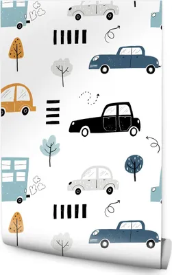 Obrázek produktu pro Tapety do chlapeckého pokoje CARDS Trees Dětská dekorace s 3D efektem