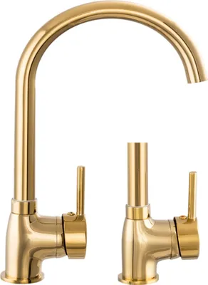 Immagine prodotto di Granitan | ALBIS - Rubinetto da cucina - Orientabile a 360° - Oro - Ottone - Carica in Vetroceramica