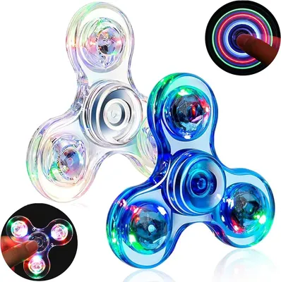 Produktbild von LED-Fidget-Handspielzeuge – Set mit 2 Stück
