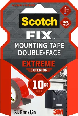 Produktbild von Scotch Fix Mounting Tape 19 mm x 1,5 m Außenmontageband Doppelseitiges Extreme