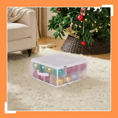 Produktbild von Aufbewahrungsbox für Weihnachtskugeln mit verstellbaren Trennwänden
