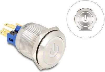 Produktbild von DeLOCK 22051, Silber, Nickel, Edelstahl, 230 V, 3 A, 40 mm, 30 mm