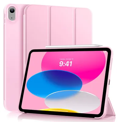 Produktbild von MoKo Hülle für iPad (A16) 11./10. Generation (2025/2022), Blumen Rosa