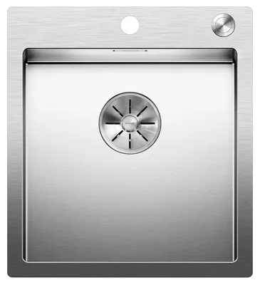 Immagine prodotto di Lavello BLANCO CLARON 400-IF/A in acciaio inox satinato con valvola InFino® e PushControl® / vasca in acciaio inox
