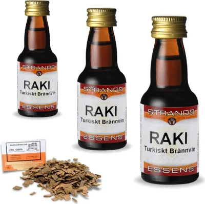 Produktbild von 3 x Raki Essenz 25ml Wodka-Essenz – Wodka-Aroma, Aromaessenz, Wodka-Extrakt