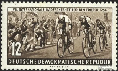 Produktbild von Briefmarken DDR 1954 Mi 426 postfrisch Internationale Radfernfahrt für den Frieden