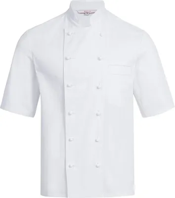 Produktbild von Greiff GASTRO MODA Cuisine Herren Basic-Kochjacke Kurzarm Weiß M