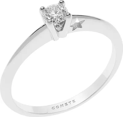 Immagine prodotto di Anelli   Anello solitario Comete Argento Su misura  Collezione Stella - donna