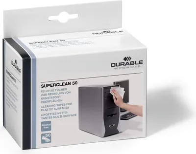 Zdjęcie produktu dla DURABLE SUPERCLEAN 50 Ściereczki czyszczące 50 szt