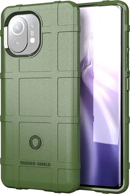 Produktbild von Xiaomi Mi 11 Hülle, LaimTop Weich TPU Silikon Stossfest Anti-rutsch Tasche Heavy Duty Schutzhülle für Xiaomi Mi 11 Grün