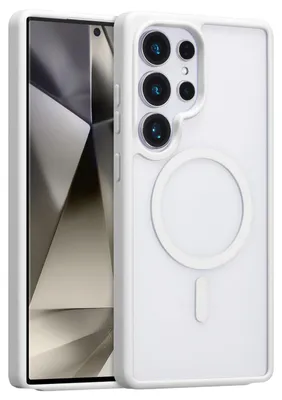 Produktbild von Magnetisch Hülle für Samsung Galaxy S26 Ultra, Kompatibel mit MagSafe, Transparent Acryl Stoßfeste Handyhülle Weiß