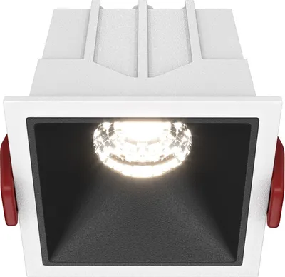 Image de Plafonnier LED carré ALFA LED blanc 10 W, lumière neutre, 500 lm, aluminium, dimensions : 5,2 x 6,5 x 6,5 cm, IP20, Maytoni