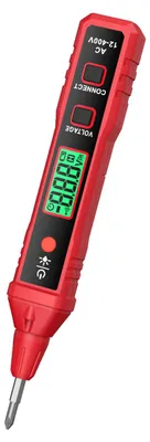 Produktbild von HABOTEST HT91A Beruehrungsloser Wechselspannungstester Digitaler Spannungsdetektor Elektrischer Teststift AC 12-400 V Elektrischer Tester zur Beurteilung stromfuehrender/nulldraehtiger Leitungen