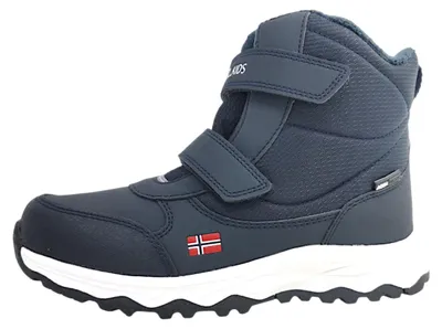Image de Bottes d'hiver Trollkids Hafjell, chaussures pour enfants, bottes d'hiver pour garçons, chaussures d'escalade, couleur noire, pour le quotidien