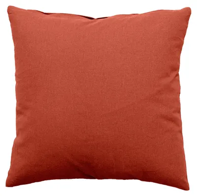 Image de Coussin unicolore en coton, déhoussable