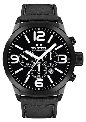 Produktbild von TW Steel Herren Uhr Armbanduhr Chrono Marc Coblen Edition TWMC42 Lederband